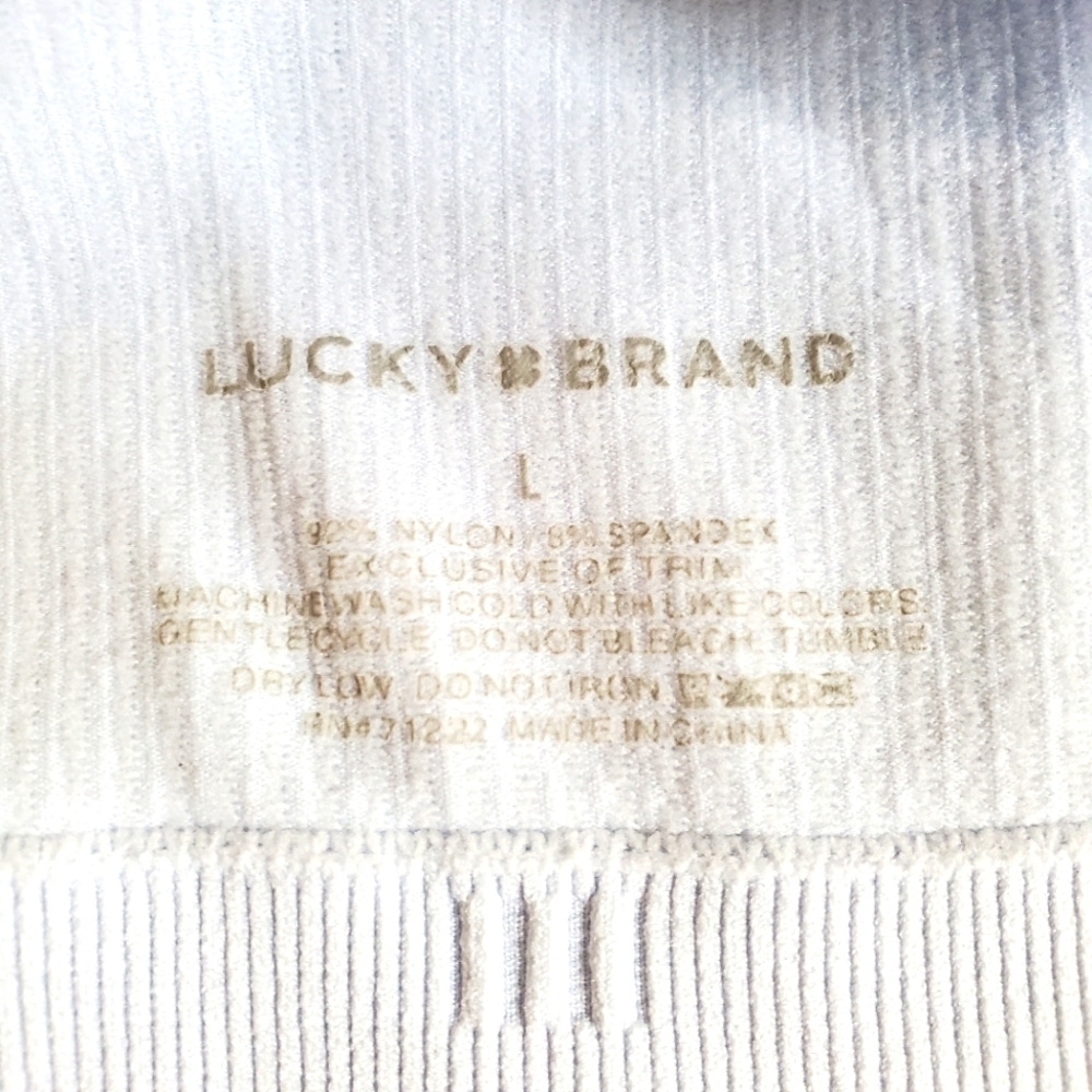 Lucky Brand 2 Pack Ribbed Bralettes Baby Blue and Pinky Purple - Picture 5 of 8